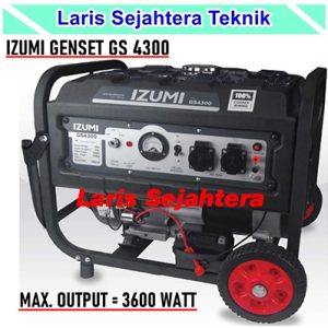 Jual Mesin Genset Izumi GS 4300 Bergaransi Resmi
