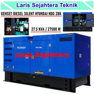 Jual Mesin Silent Genset Hyundai HDG 28K Bergaransi Resmi