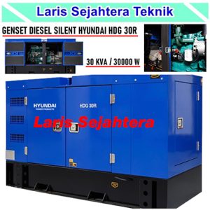 Jual Mesin Silent Genset Hyundai HDG 30R Bergaransi Resmi