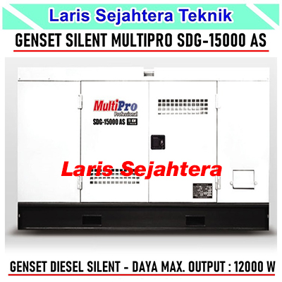 Jual Silent Genset MultiPro SDG-15000 AS Bergaransi Resmi
