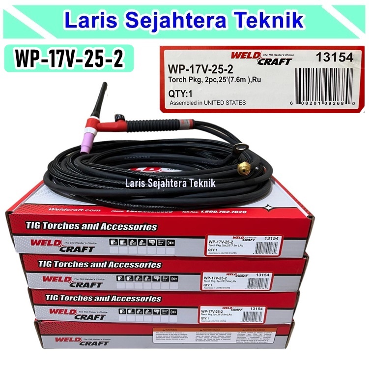 Jual TIG Torch WELDCRAFT WP-17-25-2 Berkualitas