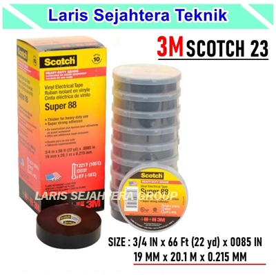 Jual Isolasi 3M Elektrikal Scotch 23 Berkualitas