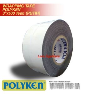 Jual Wrapping Tape Polyken Putih 3 Inch x 100 Feet Berkualitas