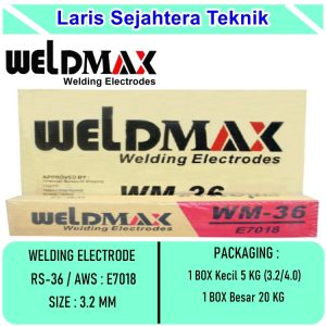 Jual Elektroda Las Weldmax RS-36 3.2mm Berkulaitas