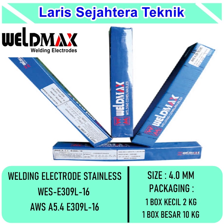 Jual Elektrode Weldmax WES-E309L-16 4.0mm Berkualitas