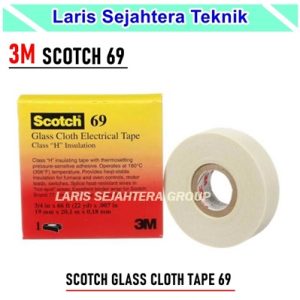 Jual Isolasi Glass Cloth Electrical 3M Scotch 69 Berkualitas
