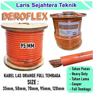 Jual Kabel Las Orange DEROFLEX 95mm 100 Meter Berkualitas