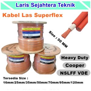 Jual Kabel Las Superflex 50mm 100 Meter Berkualitas