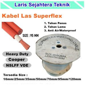 Jual Kabel Las Superflex 95mm 100 Meter Berkualitas