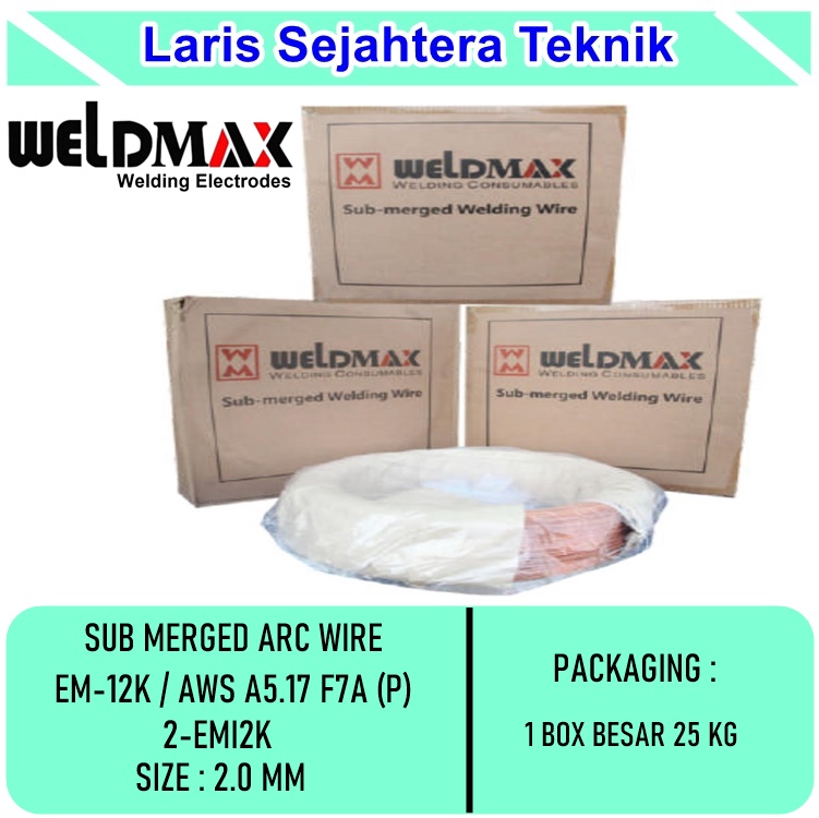 Jual Kawat Las ARC Weldmax EM-12K – 2.0mm Berkualitas