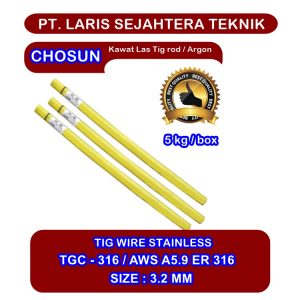 Jual Kawat Las Argon TIG Chosun TGC 316 – 3.2mm Berkulitas