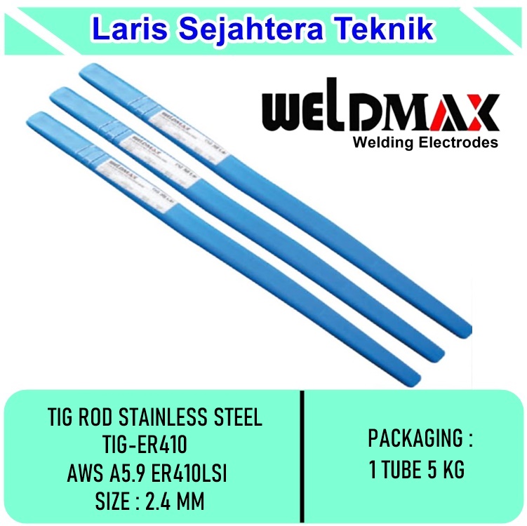 Jual Kawat Las Argon Weldmax TIG-ER410 2.4mm Berkualitas