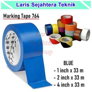 Jual Lakban Lantai-Floor Marking Tape 3M Biru 764 Berkualitas