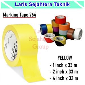 Jual Lakban Lantai-Floor Marking Tape 3M Kuning 764 Berkualitas