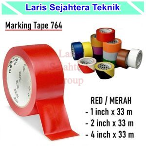 Jual Lakban Lantai-Floor Marking Tape 3M Merah 764 Berkualitas