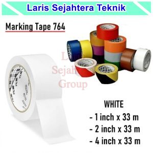 Jual Lakban Lantai-Floor Marking Tape 3M Putih 764 Berkualitas