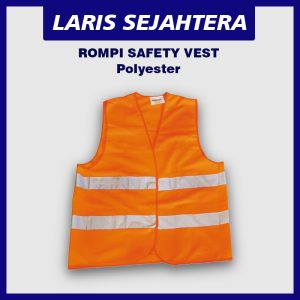 Jual Rompi Safety Polyester Reflective Light Merah