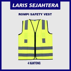 Jual Rompi safety Kuning 4 Kantong Berkualitas