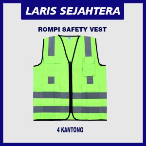 Jual Rompi safety Lime 4 Kantong Berkualitas