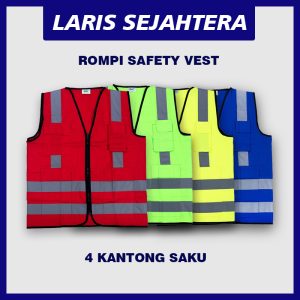 Jual Rompi safety semua warna 4 Kantong Berkualitas
