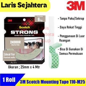 Jual Scotch Mounting 3M 110-M25 - 25mm x 4mtr Berkualitas