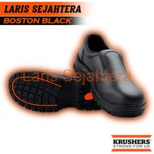 Jual Sepatu Safety Krusher Boston Black Berkualitas