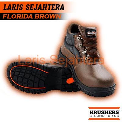 Jual Sepatu Safety Krusher Florida Brown Berkualitas