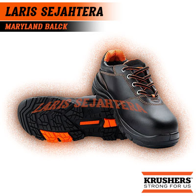 Jual Sepatu Safety Krusher Maryland Black Berkualitas