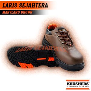 Jual Sepatu Safety Krusher Maryland Brown Berkualitas
