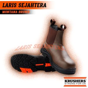 Jual Sepatu Safety Krusher Montana Brown Berkualitas