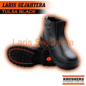 Jual Sepatu Safety Krusher Tulsa Black Berkualitas