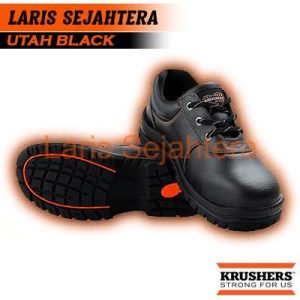 Jual Sepatu Safety Krusher Utah Black Berkualitas