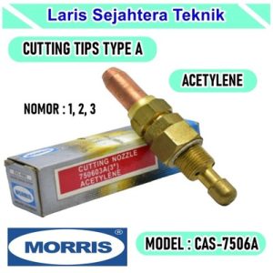 Jual Cutting Tip Type A Acetylene CAS-7506A Morris No. 2 Berkualitas