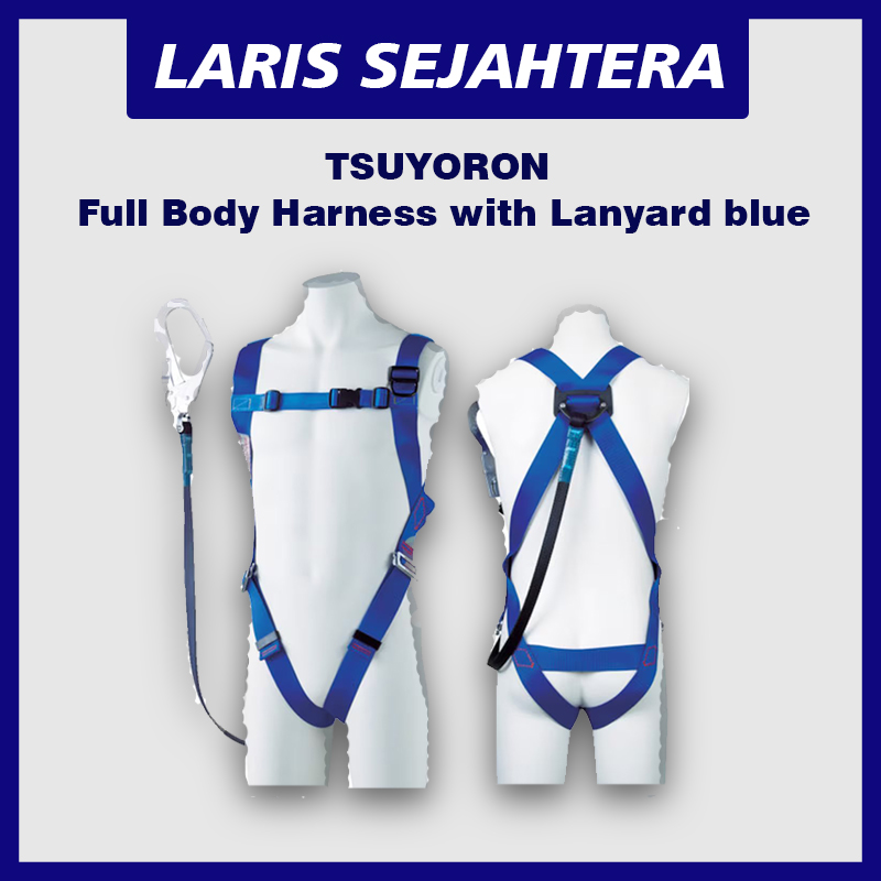 Jual Full Body Blue Harness Lanyard blue TSUYORON Berkualitas